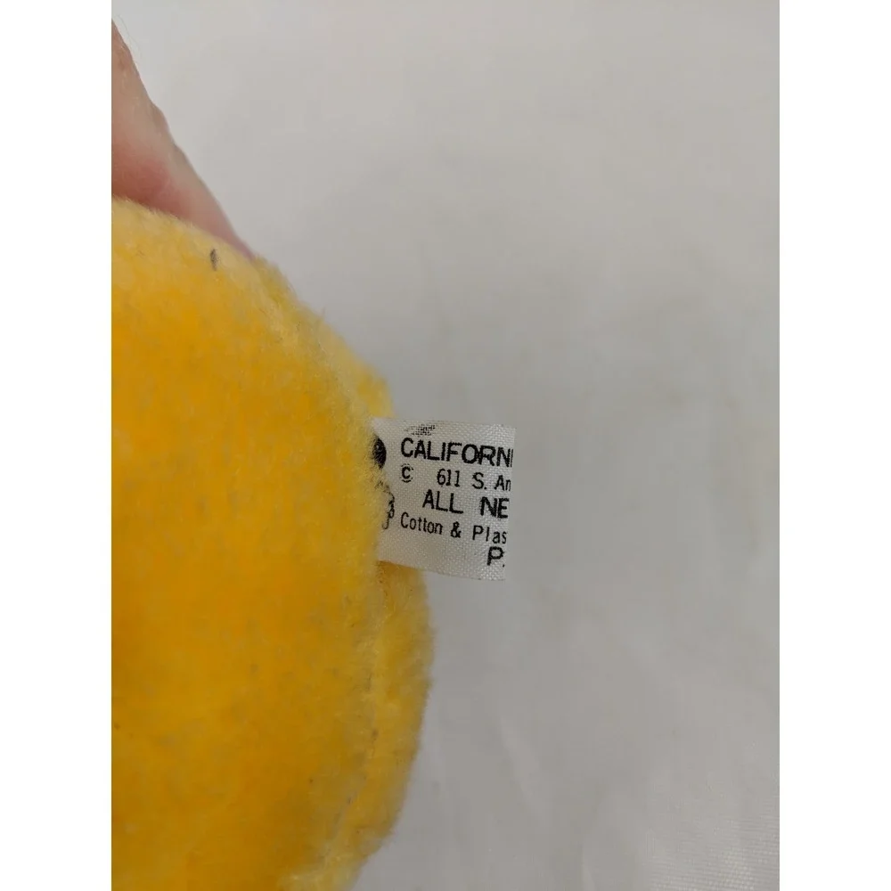 Yellow Chick Duck Plush 7 Inch California Stuffed Animal Toy Vintage